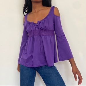 PURPLE BLOUSE (no tag)